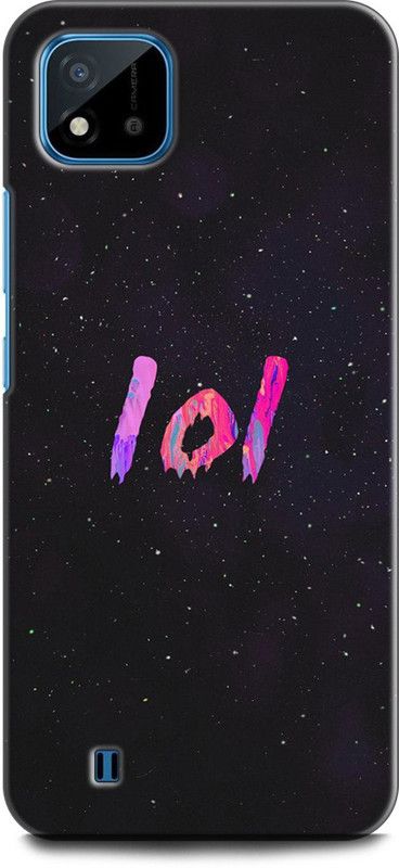 WallCraft Back Cover for Realme C20, RMX3063, RMX3061 LOL, LETTERS, SPACE, GALAXY, STARS, LOL QUOTES  (Multicolor, Dual Protection, Pack of: 1)