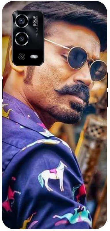UMPRINT Back Cover for Oppo A55/CPH2325, Dnush Tamil Tamil Actor Printed Back Cover  (Multicolor, Hard Case, Pack of: 1)