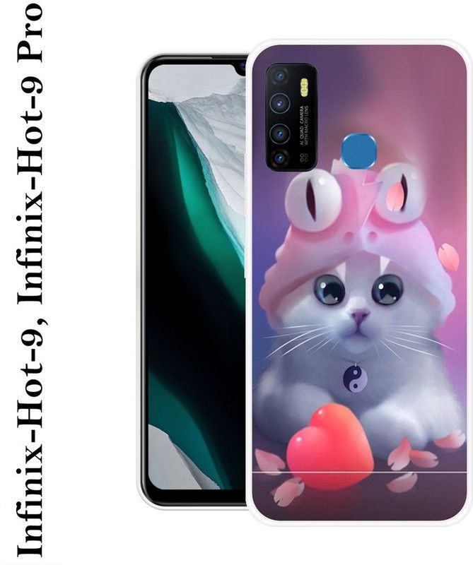 KUDI Back Cover for Infinix Hot 9  (Multicolor, Silicon)