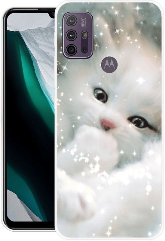 MOZZY Back Cover for Motorola Moto G10 Power  (White, Grey, Grip Case, Silicon)