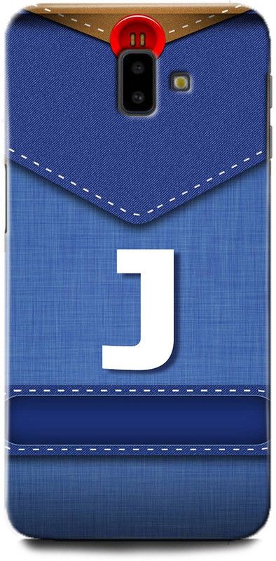 WallCraft Back Cover for SAMSUNG Galaxy J6 Plus J, J LETTER, J NAME, BLUE, JEANS, J ALPHABET, ALPHABET  (Multicolor, Dual Protection, Pack of: 1)
