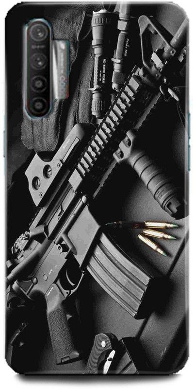 INDICRAFT Back Cover for Realme XT Gun, Pistol, Army, Revolver, Military, Refile, Ammo, M4a1, Pubg  (Multicolor, Hard Case, Pack of: 1)