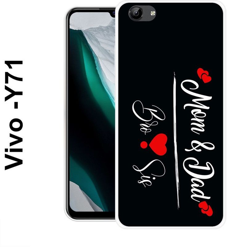 SUPER CASE Back Cover for Vivo Y71, Vivo Y71i  (White, Black, Grip Case, Silicon)