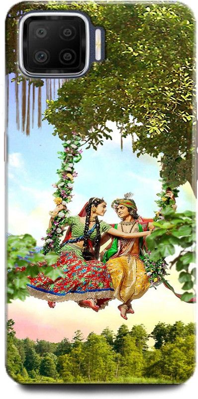 Afterglow Back Cover for Oppo F17 DEVOTIONAL, GOD, HINDU, KRISHNA, LOVE, OTHERS, RADHA, SPIRITUAL, STORY  (Multicolor, Shock Proof, Pack of: 1)