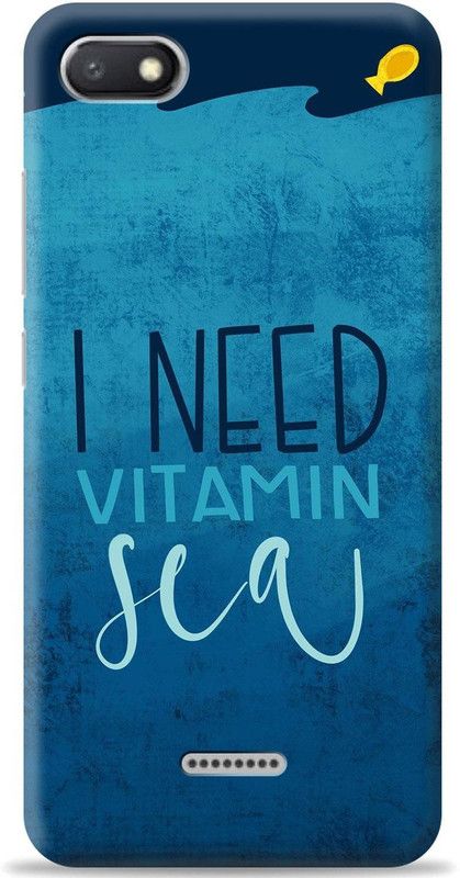 Crafter Back Cover for Mi Redmi 6A  (Blue, Shock Proof)