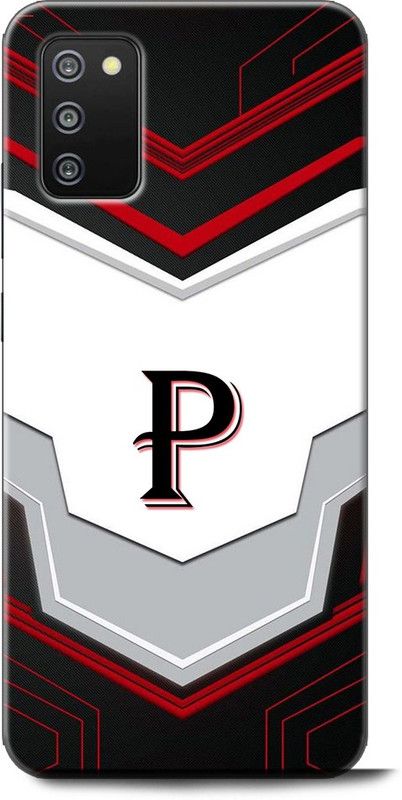 Afterglow Back Cover for SAMSUNG Galaxy M02s P, P LETTER, P NAME, P ALPHABET, ALPHABET  (Multicolor, Shock Proof, Pack of: 1)