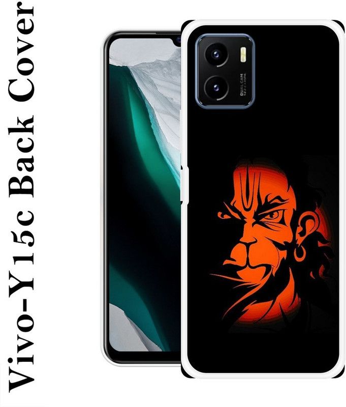 Sswastik Back Cover for Vivo Y15c  (Black, Orange, Grip Case, Silicon, Pack of: 1)