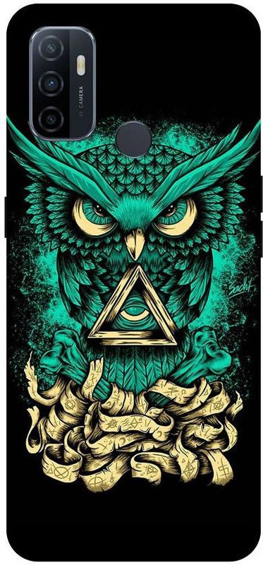 URCHIN Back Cover for Oppo A33 owl, illuminati owl, cool, tranding, bird, fire, fantacy  (Multicolor, Shock Proof, Pack of: 1)