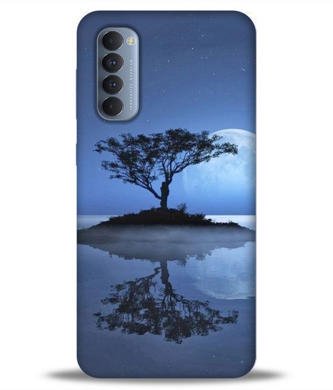 LETAPS Back Cover for Oppo Reno 4 Pro  (Blue, Black, Hard Case)