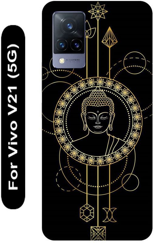 SSMORYA Back Cover for Vivo V21 5G, God Budha Printed  (Multicolor, Hard Case, Pack of: 1)