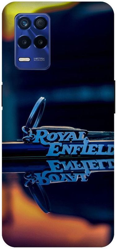 Bluvver Back Cover for Realme 8s 5G , RMX3381, Printed Royal Enfield ,Bullet,Logo bike Back Cover  (Multicolor, Hard Case, Pack of: 1)