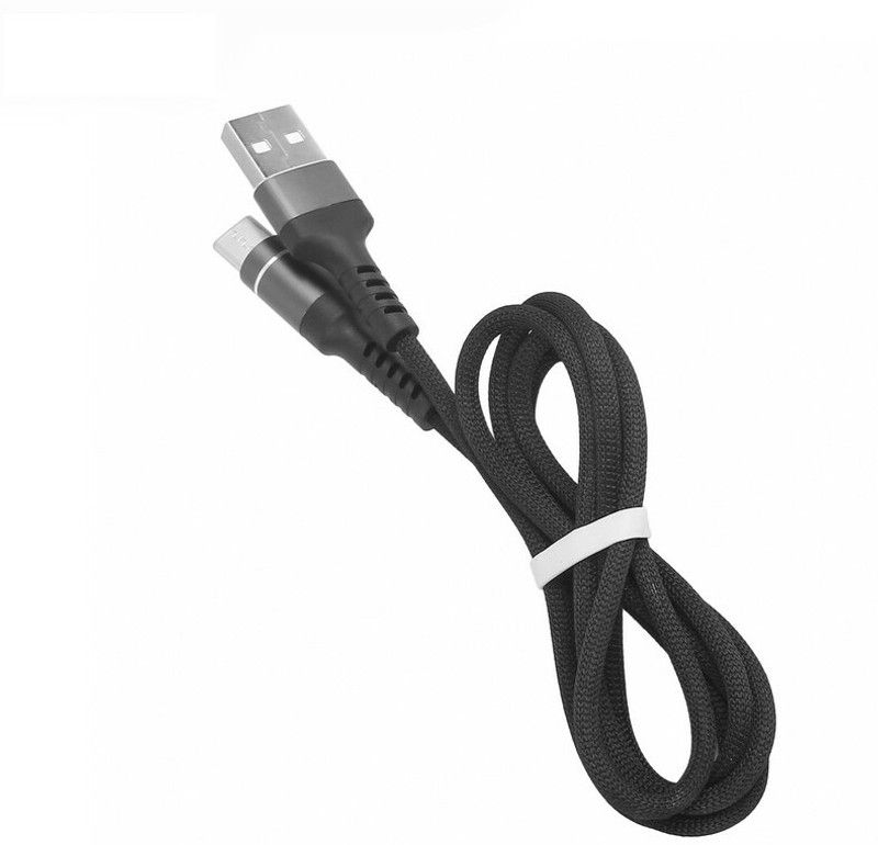 BOWO USB Type C Cable 1 m USB Type C Cable for Samsung Galaxy XCover 4s Ultra Fast Charging Cable  (Compatible with samsung galaxy xcover 4s, Black, Silver, One Cable)