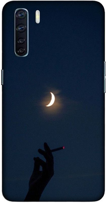 CROKIAN Back Cover for Oppo F15 Moon Back Cover  (Multicolor, Hard Case, Pack of: 1)