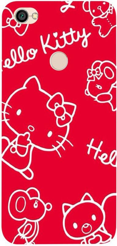 Sky Hwak Back Cover for Redmi Y1  (Red, White, Silicon)