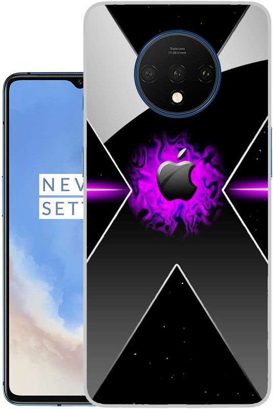 Snazzy Back Cover for OnePlus 7T  (Black, Grip Case, Silicon, Pack of: 1)