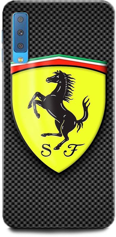 Afterglow Back Cover for SAMSUNG Galaxy A7 FERRARI, FERRARI LOGO, CAR, SPORTS CAR, SUPERCAR  (Multicolor, Shock Proof, Pack of: 1)