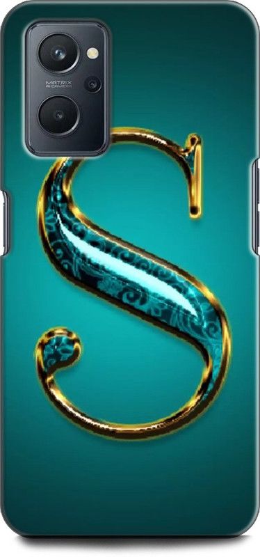 KEYCENT Back Cover for OPPO K10, CPH2373 S, S LETTER, STAR, BLACK STAR, WHITE S LETTER, S ALPHABET  (Multicolor, Shock Proof, Pack of: 1)