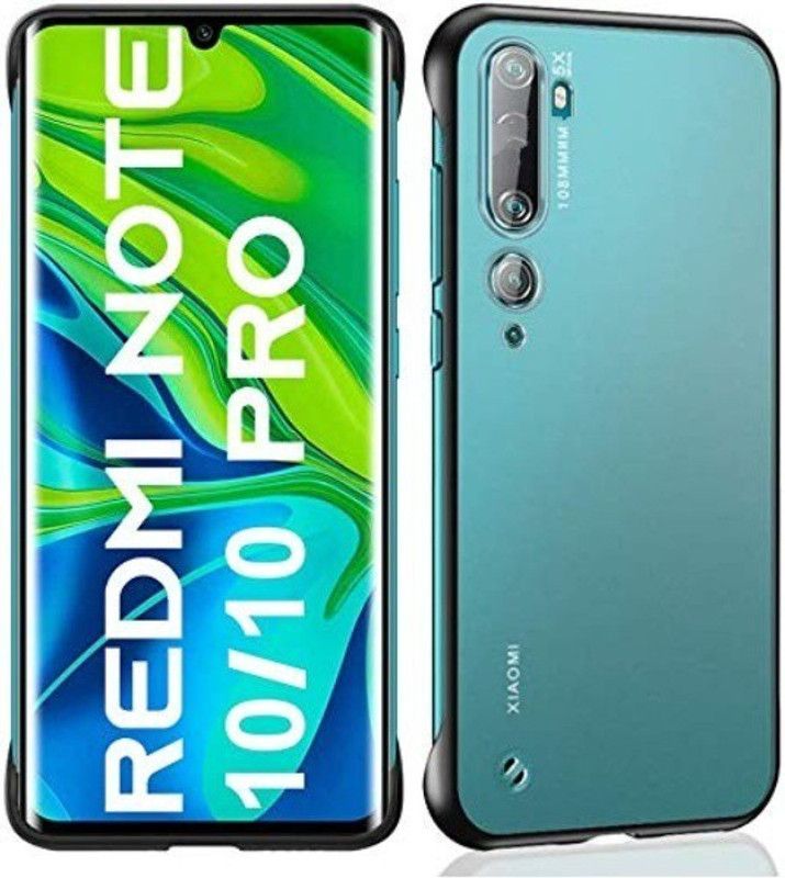 Spectacular ace Back Cover for Redmi Note 10 Pro, Redmi Note 10  (Black, Dual Protection, Silicon, Pack of: 1)