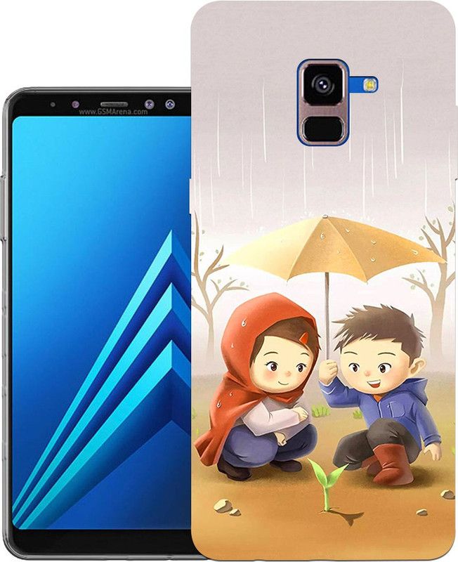 kridha Back Cover for Samsung A8 Plus back cover | Samsung SM-A730F back cover | SM-A730FDesign_128  (Multicolor, Flexible, Silicon, Pack of: 1)