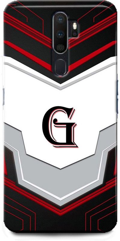 Afterglow Back Cover for OPPO A9 2020 G, G LETTER, G NAME, G ALPHABET, ALPHABET  (Multicolor, Shock Proof, Pack of: 1)