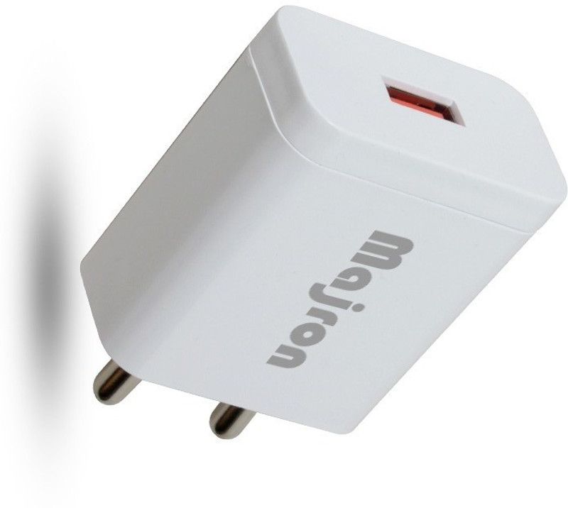 Majron NA 2.4 A Mobile CHARGING ADAPTOR Charger with Detachable Cable  (White, Cable Included)
