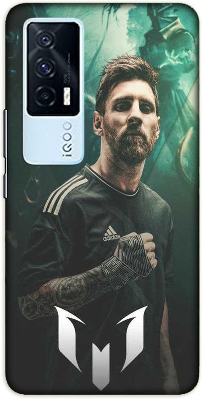 iprinto Back Cover for iQOO 7, iQOO 7 5G Messi Back Cover  (Green, Hard Case, Pack of: 1)