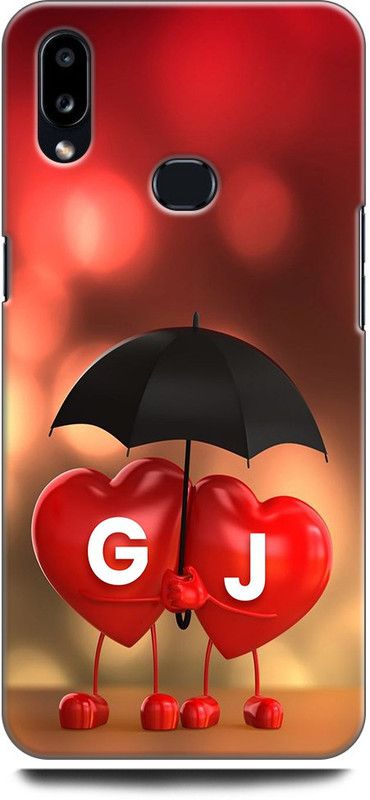 KEYCENT Back Cover for SAMSUNG Galaxy A10s G J, G LOVES J, NAME, LETTER, ALPHABET, GJ LOVE, HART, BLUE  (Multicolor, Shock Proof, Pack of: 1)
