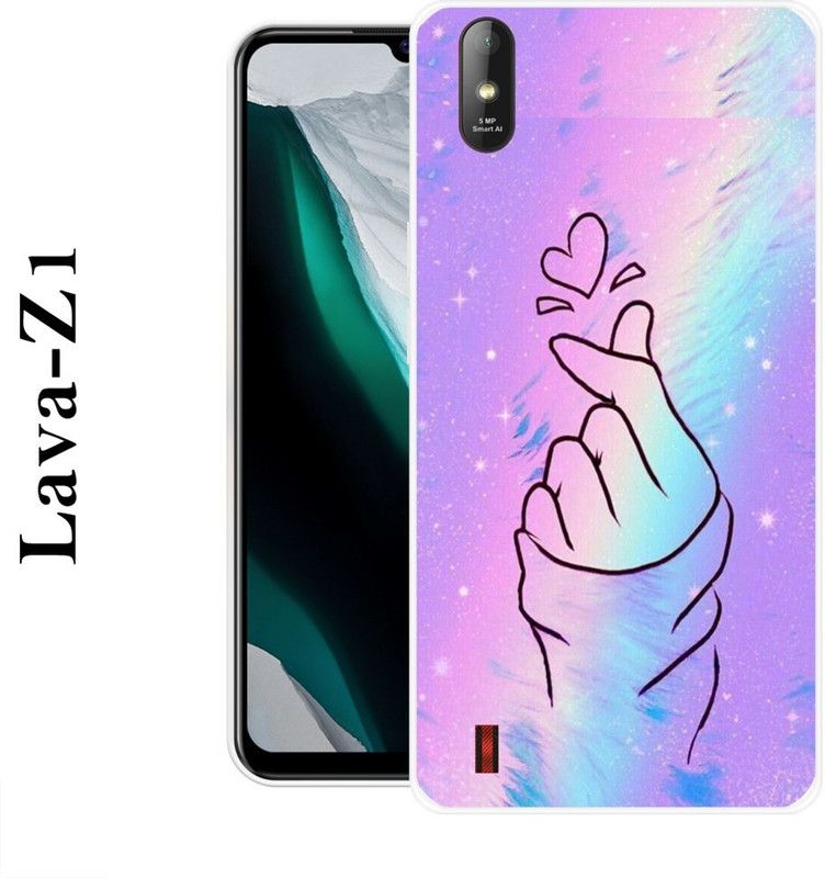PALWALE BALAJI Back Cover for Lava Z1  (Purple, Blue, Grip Case, Silicon)