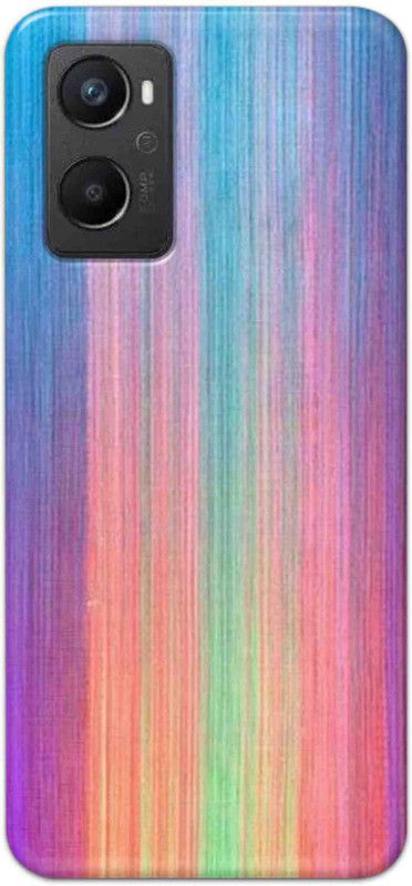 NDCOM Back Cover for Oppo A96 Fabric Colors Printed  (Multicolor, Hard Case, Pack of: 1)