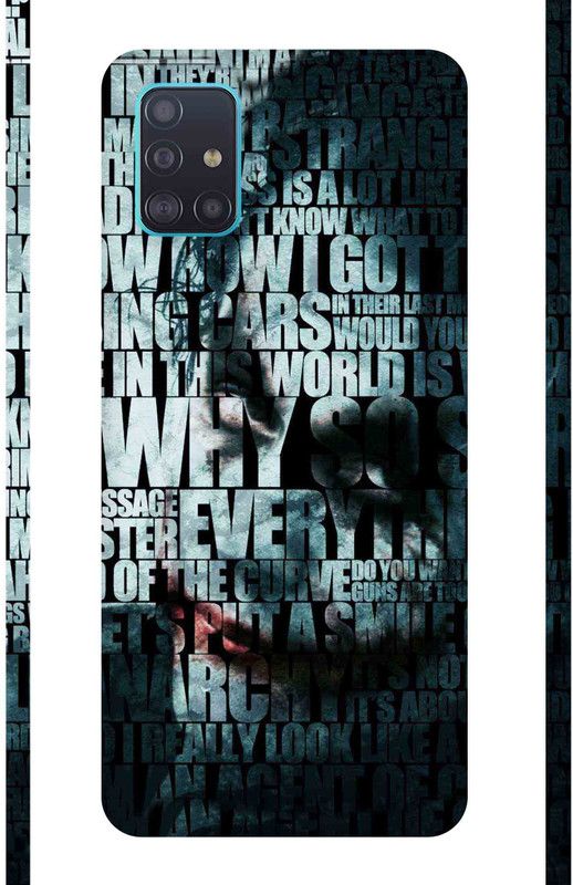 Inkzz The Joker Mobile Skin - Only Back for Samsung A51 Mobile Skin  (Multicolor)