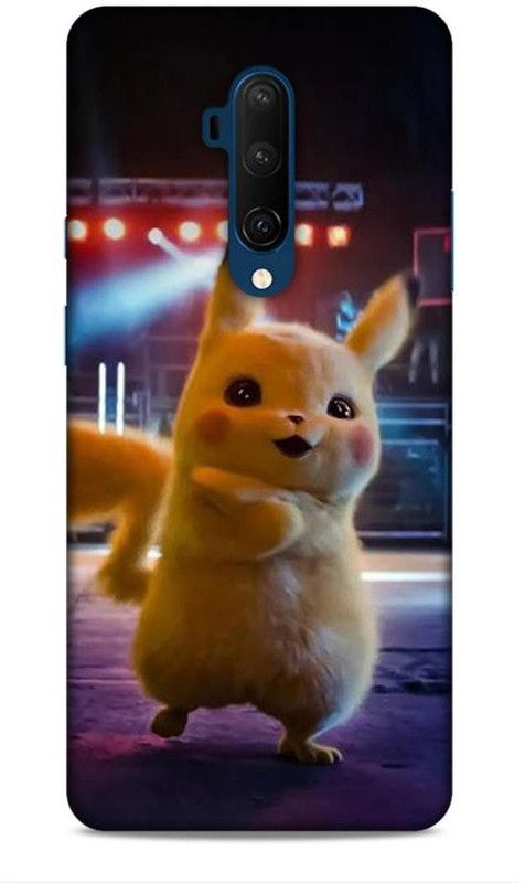 Trinetra Back Cover for OnePlus 7T Pro (Pikachu /Cartoon / Pokemon)  (Multicolor, Hard Case, Pack of: 1)
