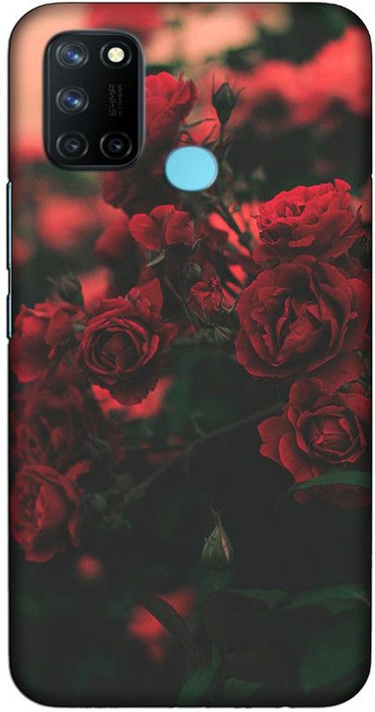 CROKIAN Back Cover for Realme 7i Flower red Back Cover  (Multicolor, Hard Case, Pack of: 1)