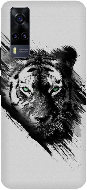 THE NARAYANA COLLECTIONS Back Cover for VIVO Y51 (2020)- V2030-LION,TIGER,KING,CHETA,ANIMAL  (Multicolor, Hard Case, Pack of: 1)