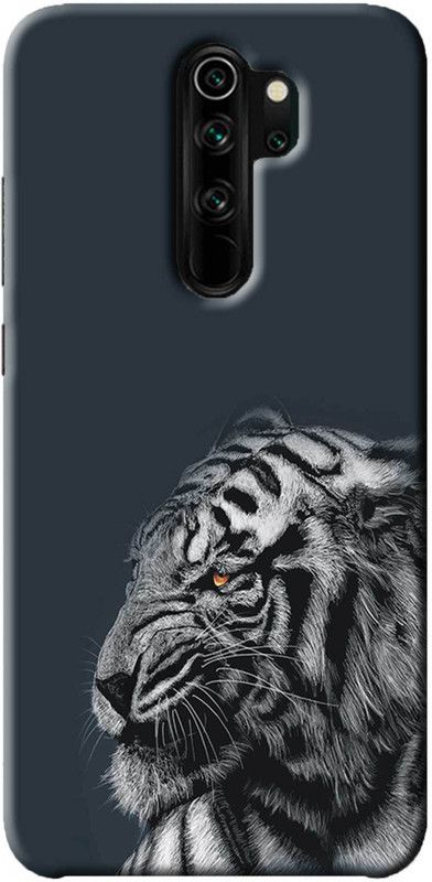 NDCOM Back Cover for Redmi 9 Prime White Tiger Printed  (Multicolor, Hard Case, Pack of: 1)