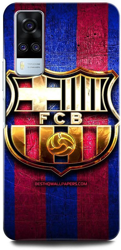 INTELLIZE Back Cover for Vivo Y31 V2036 BARCELONA, EMBLEM, FOOTBALL, FCB, SPORTS  (Multicolor, Hard Case, Pack of: 1)