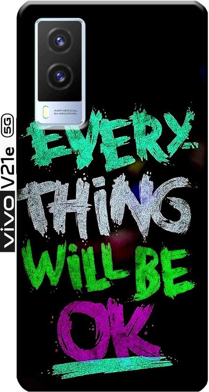 TrenoSio Back Cover for Vivo V21e 5G / Vivo V21e  (Multicolor, Silicon, Pack of: 1)