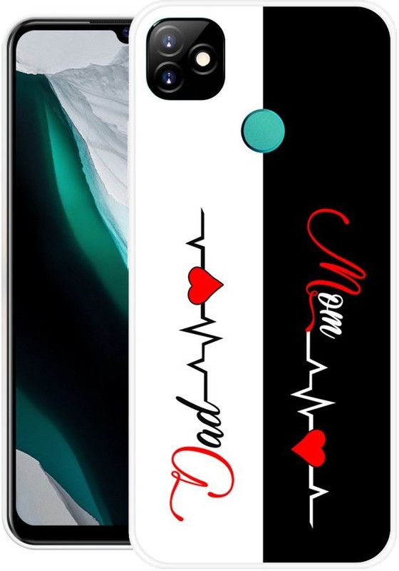 INDIALAND Back Cover for Itel Vision 1  (Multicolor, Grip Case, Silicon)