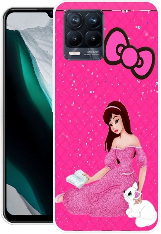 DESILOVE Back Cover for Realme 8 Pro  (Red, Grip Case, Silicon, Pack of: 1)