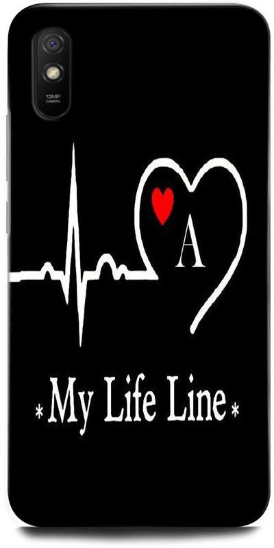 ORBIQE Back Cover for Redmi 9i MZB0A5HIN A, A LETTER, A ALPHABET, MY LIFE LINE A  (Multicolor, Hard Case, Pack of: 1)