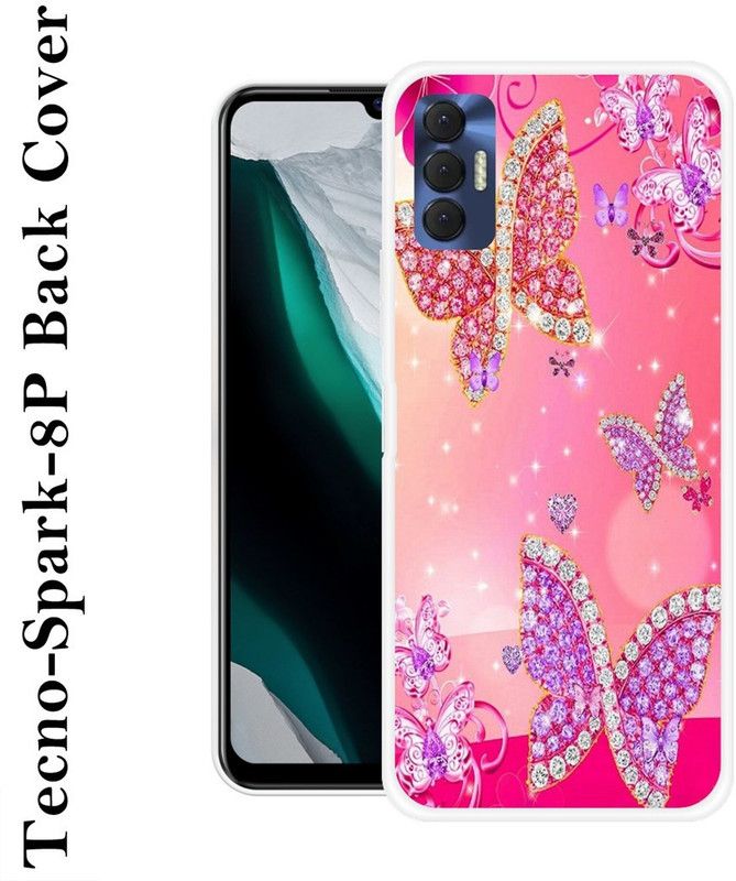SUPER CASE Back Cover for Tecno Spark 8P  (Multicolor, Grip Case, Silicon, Pack of: 1)