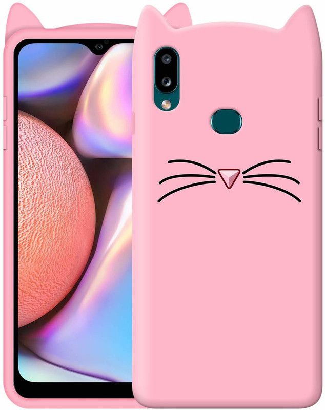 BOZTI Back Cover for Samsung Galaxy A10s  (Pink, 3D Case, Pack of: 1)