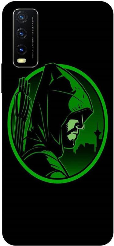 Bluvver Back Cover for Vivo Y12s, V2033, Printed Arrow Logo Back Cover  (Multicolor, Hard Case, Pack of: 1)