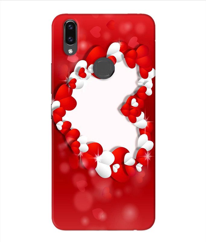 HI5OUTLET Back Cover for VIVO V9  (Red, White, Flexible, Silicon)