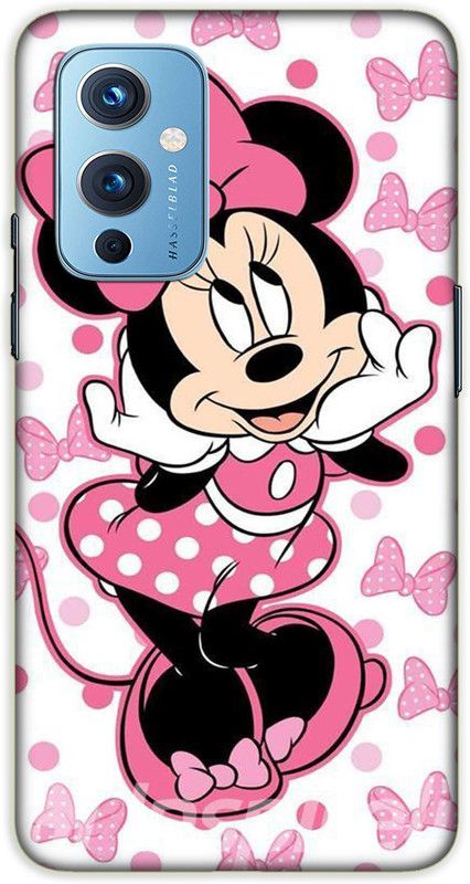 iprinto Back Cover for OnePlus 9 Micky Mouse Back Cover  (Pink, Hard Case, Pack of: 1)
