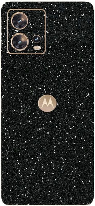 TJ CREATION Motorola Edge 30 Fusion Mobile Skin  (Ultra Super Black Glitter Skin With High Matte Finish.)