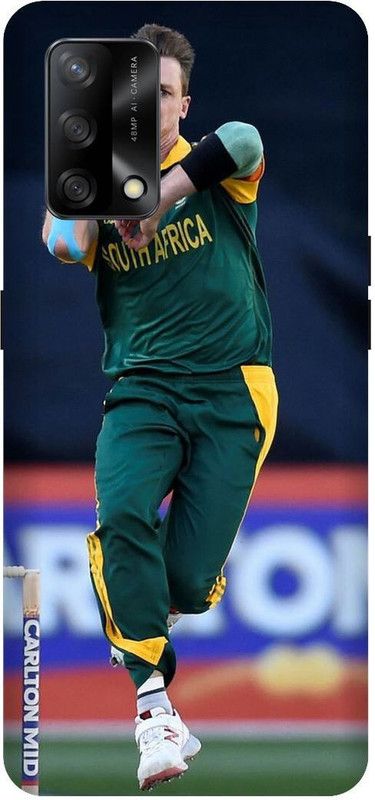 SAVETREE Back Cover for Oppo F19, CPH2219, Oppo F19s, CPH2223, Dale Steyn, Cricketer  (Multicolor, 3D Case, Pack of: 1)