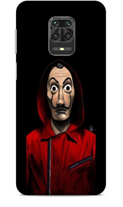 CRAFTARA Back Cover for MI Note 9 Pro  (Red, Black)