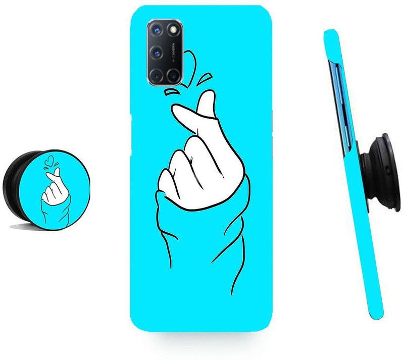 ZAPPY Back Cover for Oppo A52, Oppo A72, Oppo A92  (Blue, White, Cases with Holder)