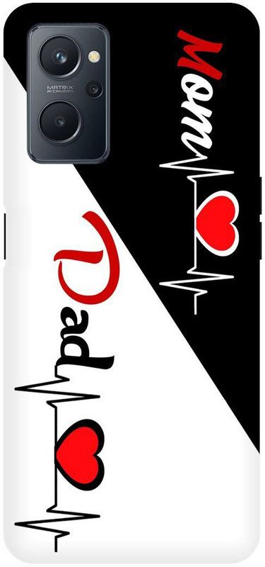 Bluvver Back Cover for OPPO A76, CPH2375 Printed Love Mom Dad Back Cover  (Multicolor, Hard Case, Pack of: 1)