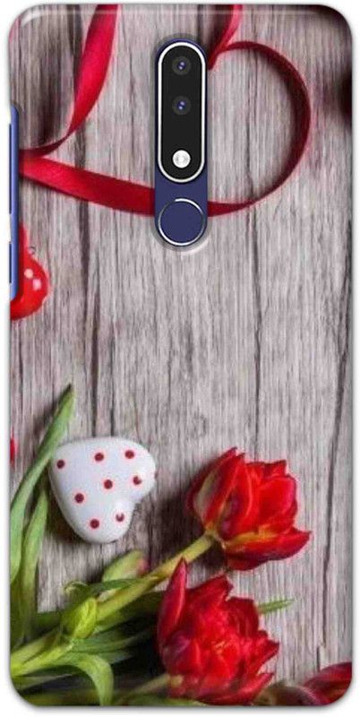 NDCOM Back Cover for Nokia 3.1 Plus Love Roses Printed  (Multicolor, Hard Case, Pack of: 1)